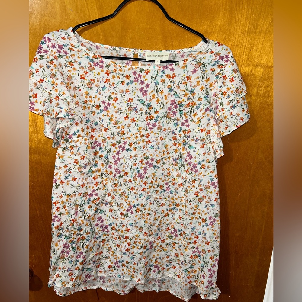 Cynthia Rowley floral top